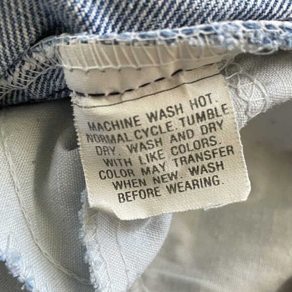 Vintage 1980s Levis 536 Womens Jeans 27x27 High Waist Raw Hem Denim Orange Tab - Picture 12 of 16